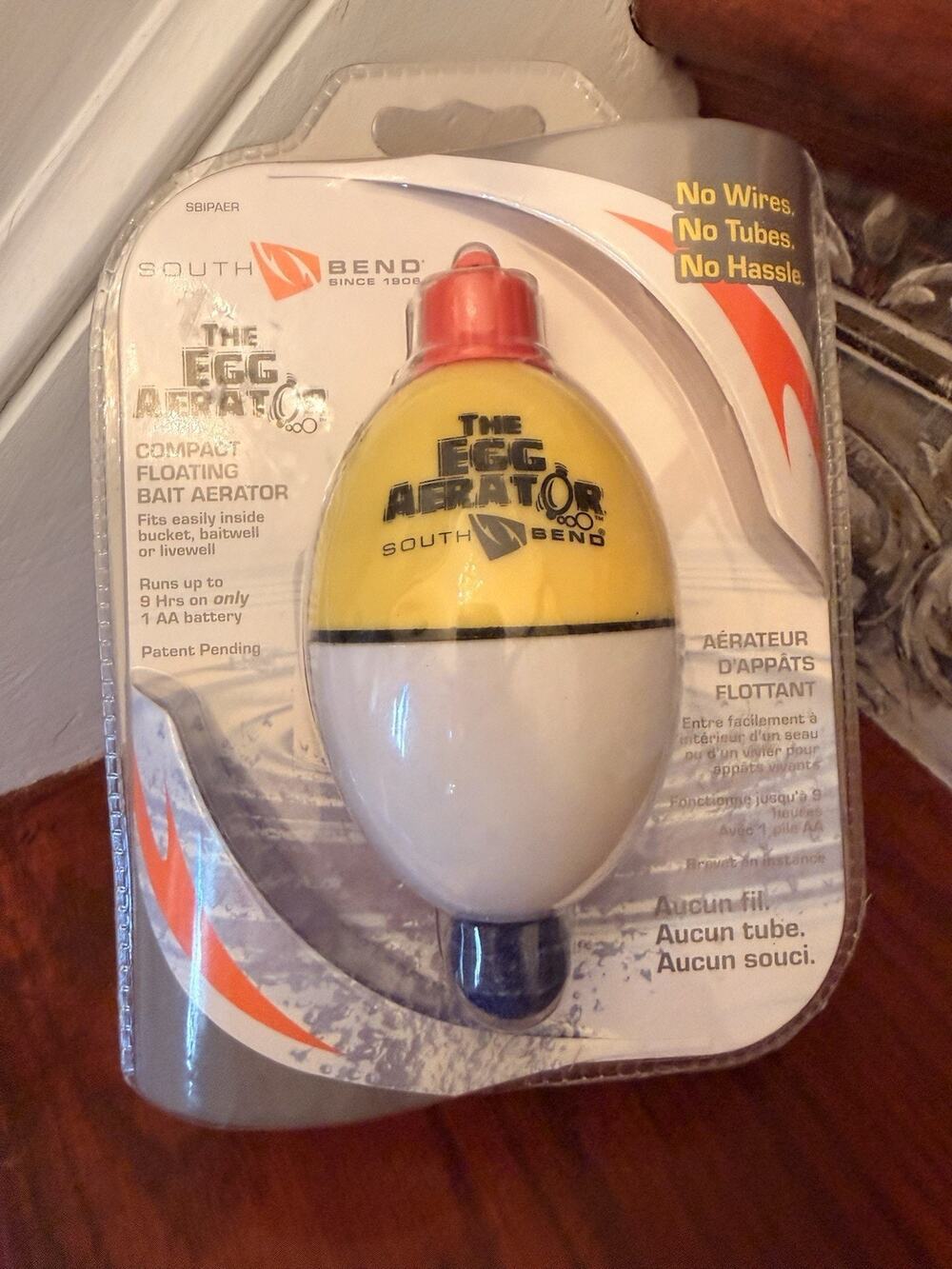 Eggaerator Bait Bucket Aerator for Minnows No Wires Just Floats FREE SHIP
